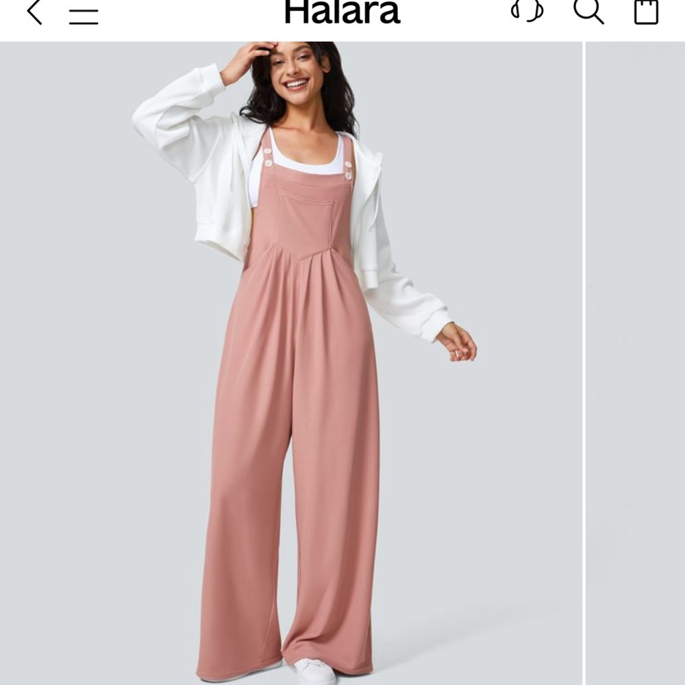 Halara, Rose tan jumpsuit new with tags